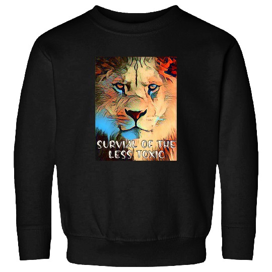 Lion Pet Survival of the Less Toxic Lion head Sweatshirts