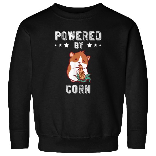 Hamster Pet Guinea Pig Vegetable Crop Maize Powered By Corn Sweatshirts
