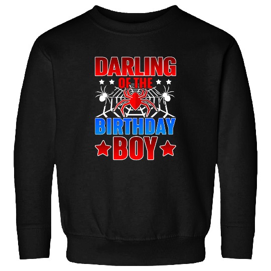 Darling of the Birthday Boy Costume Spider Web Party Niece Sweatshirts