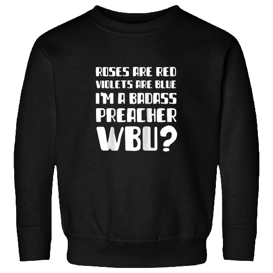 Preaching And Vicar Gifts Funny Preacher Raglan Baseball Tee Sweatshirts