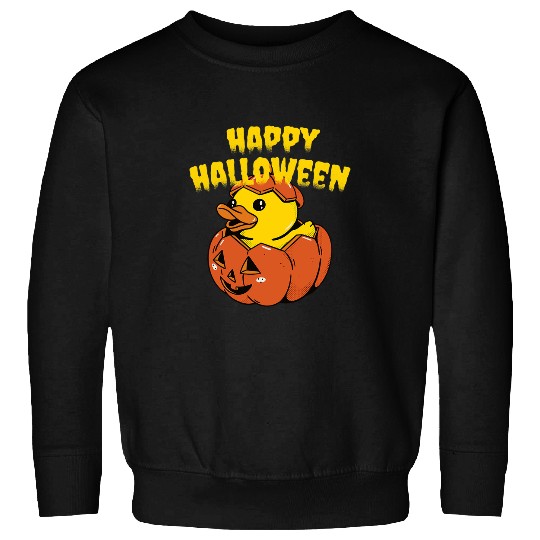 Duck Pet Happy Halloween Party Orange Costume Duck Pumpkin Bath Duck Sweatshirts