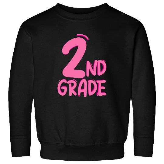 Second Grade Pink Girls Boys Teacher Team 2nd Grade Squad Sweatshirts