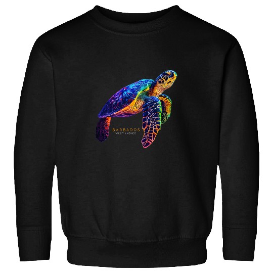 Turtle Pet Barbados Beach Ocean West Indies Vintage Sweatshirts