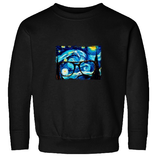 Cute Sunglasses Optometrist Art Van Gogh Optician Sweatshirts