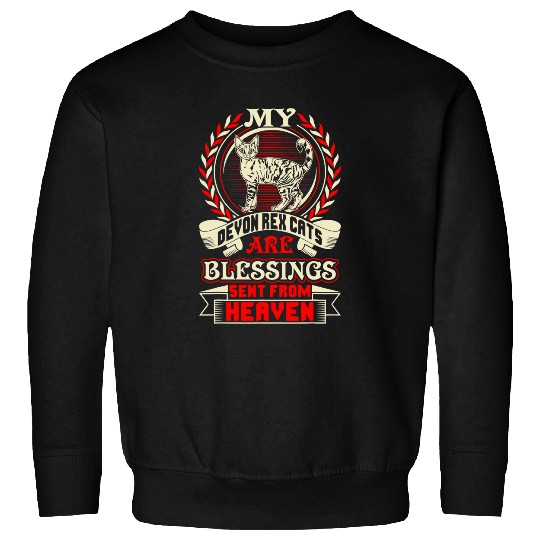 Devon Rexs Cats Blessings Sent From Heaven Pets Love Sweatshirts