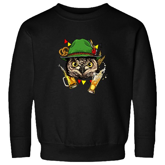 Beer Fun Owl Germany Oktoberfest Party Beer Fest Bird Lover Owl Lover Sweatshirts