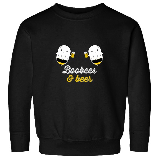 Beer Fun Boo Bees Halloween Costume Cute ghosts drinking Beer Funny 6 Sweatshirts