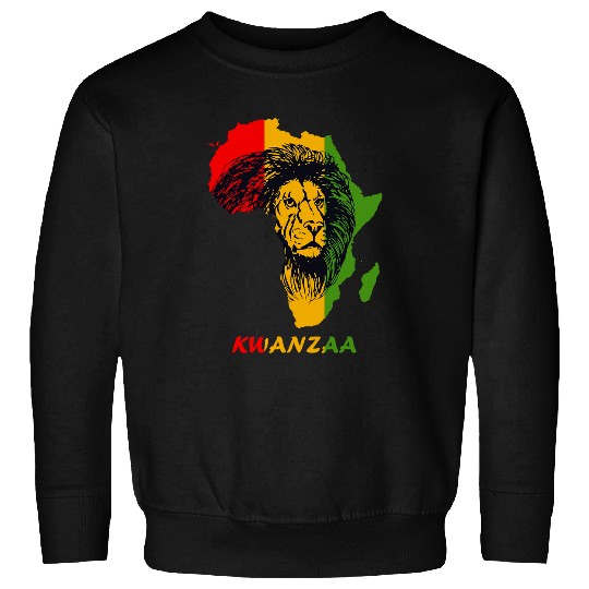Lion Pet African Lion King of Kings Kwanzaa Essential Black Month Sweatshirts