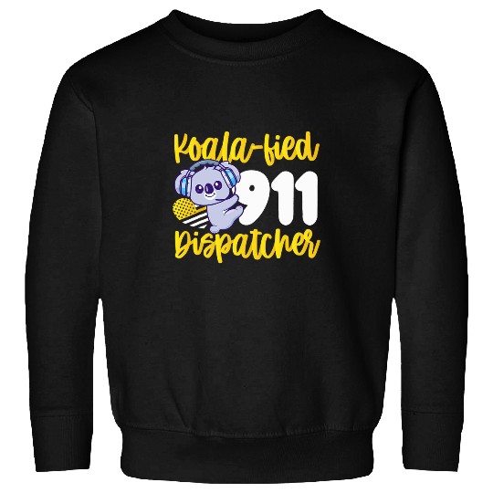 Koala Pet 911 Dispatcher Thin Gold Yellow Line Koala KoalaFied 002 Sweatshirts