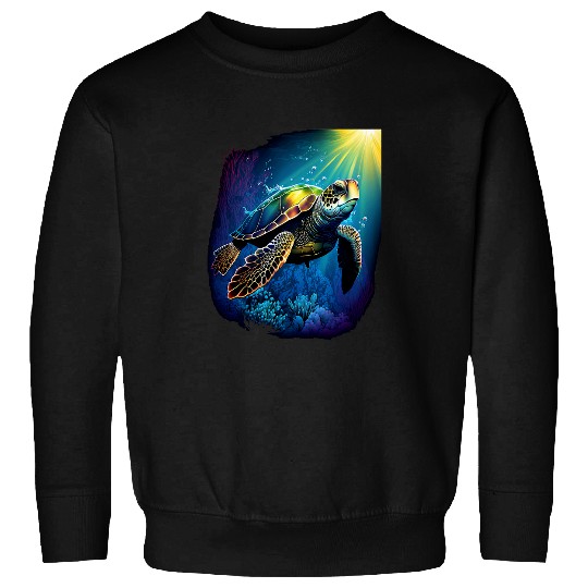 Turtle Pet Earth Day Underwater Ocean Conservation 1 Sweatshirts