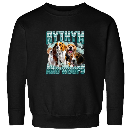 Funny 90s Bootleg Rap For Beagle Lovers For Animal Lovers Sweatshirts