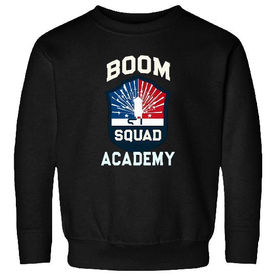 Funny BOOM SQUAD ACADEMY Fireworks Firecracker Police Sweatshirts