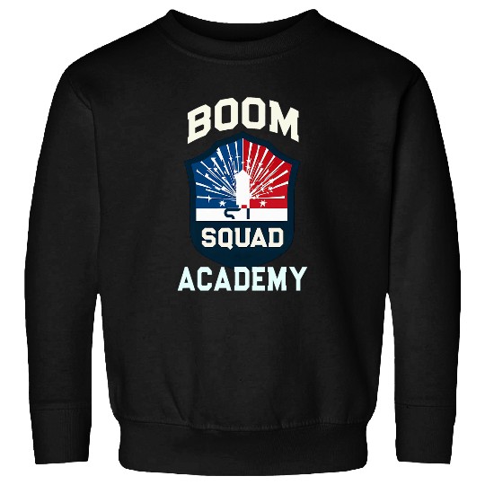 Funny BOOM SQUAD ACADEMY Fireworks Firecracker Police Sweatshirts