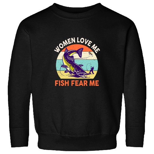 Discover Funny TroutFishings Fish Fear Me Men Dad Fisherman Sweatshirts