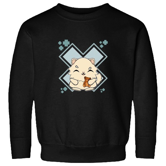 Bear Pet Persian Cat Anime Kitten Teddy Bear Sweatshirts