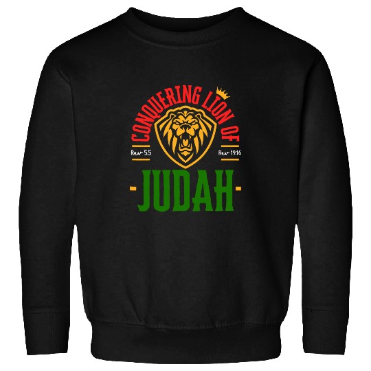 Lion Pet Conquering Lion of The Tribe Judah Yahweh Rastafarian Design Sweatshirts