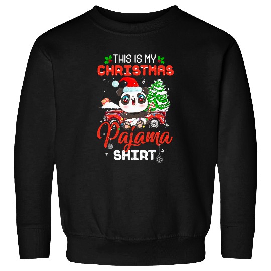 Discover Panda Pet This Is My Christmas Pajama Sweatshirts