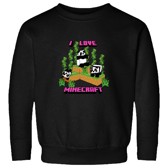 Panda Pet Minecraft Panda Love Poster Sweatshirts