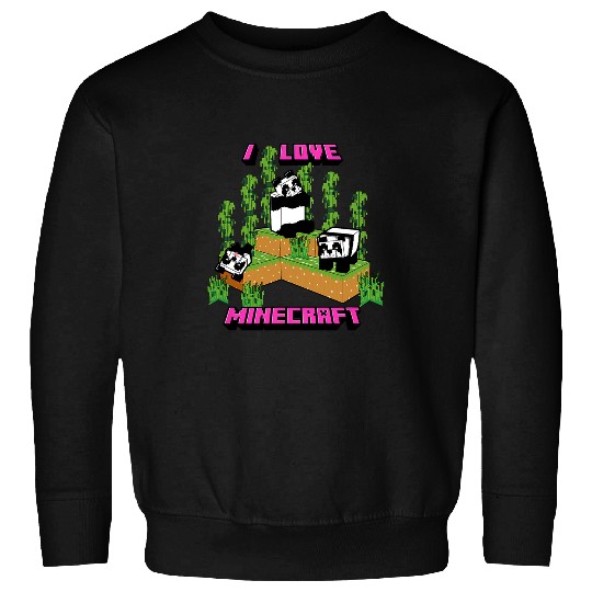 Panda Pet Minecraft Panda Love Poster Sweatshirts