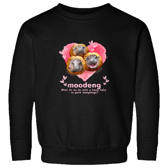 Hippo Pet Morden Became a Pork Dumpling Cute Hippo Baby Sweatshirts