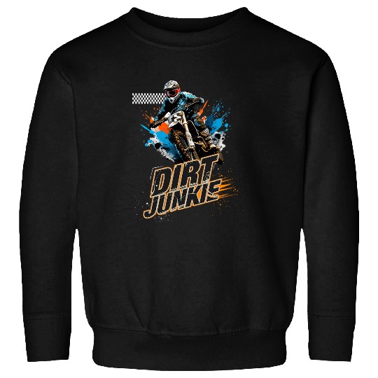 Dirt Bike Motorrad Fahrer Motocross Enduro DIR JUNKIE Sweatshirts