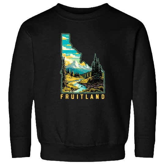 Fruitland Idaho State Outdoor Nature Graphic Sweatshirts