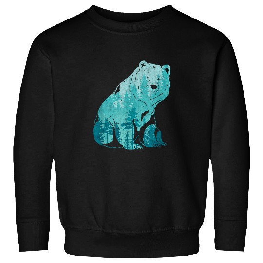 Bear Pet Grizzly Bear Outdoors Forest Animal Wildlife Nature Bear Sweatshirts