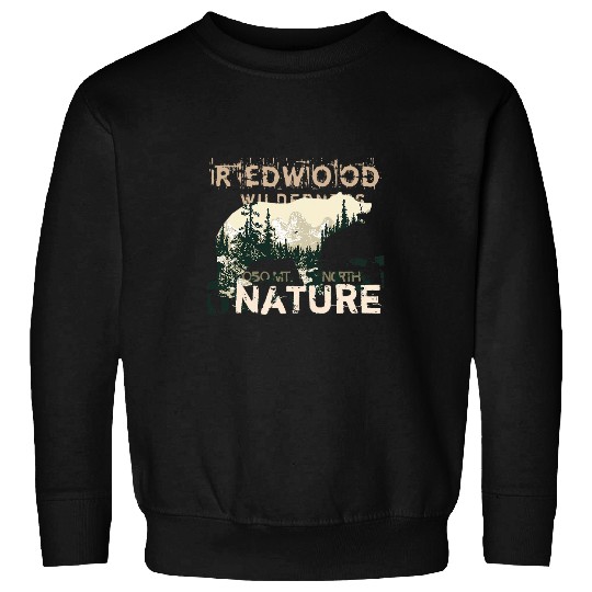 Bear Pet Redwood californias Big Sur Wilderness Bear National Park Men Sweatshirts