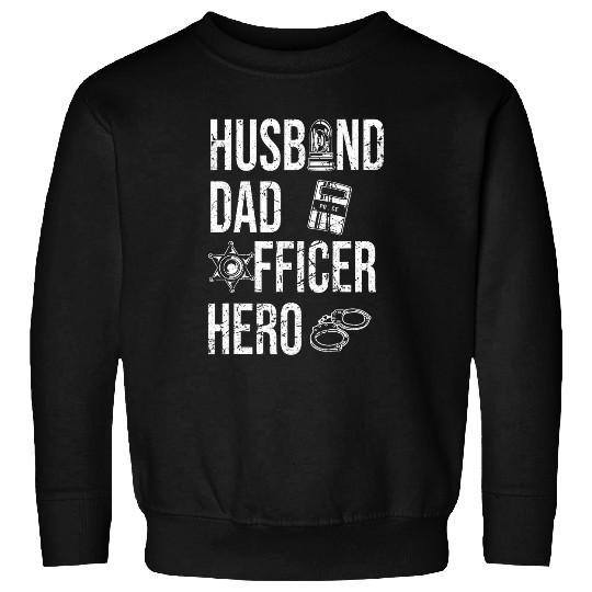 Mens Police Officer Law Enforcement Correctional Officer Dad Sweatshirts