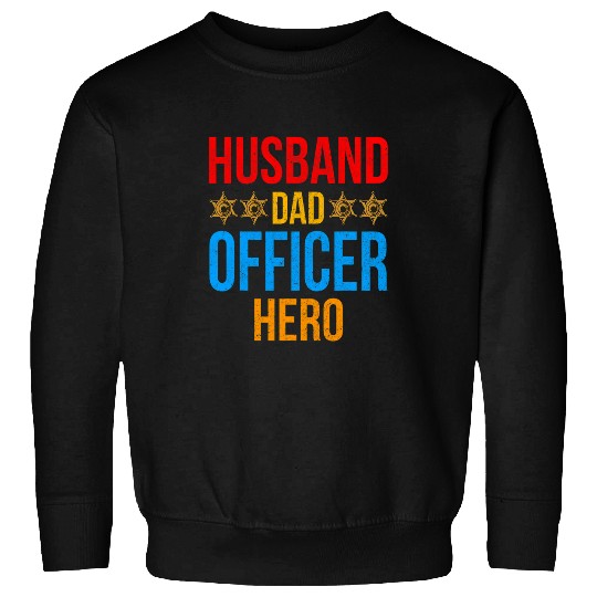 Mens Police Officer Law Enforcement Correctional Officer Dad 1 Sweatshirts
