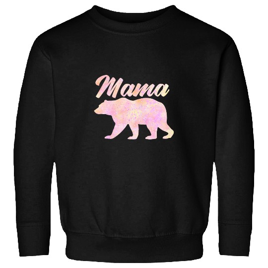Bear Pet Pink Mama Bear Pastel Rainbow Mama Bear Mother s Day Sweatshirts