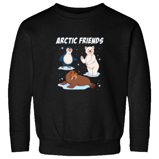 Bear Pet Penguins Polar Bears Seals Walrus Arctic Friends Animals Sweatshirts