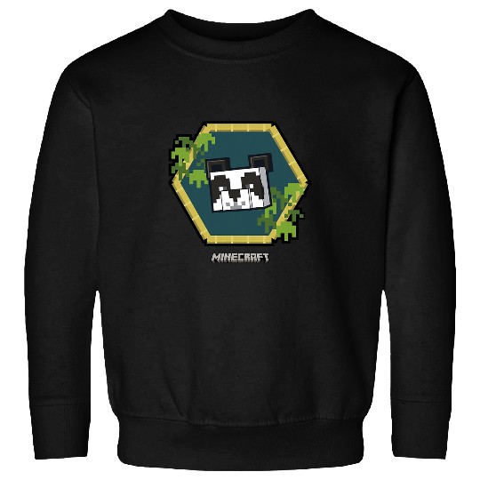 Panda Pet Minecraft Vanilla Cute Panda Bamboo Portrait Sweatshirts