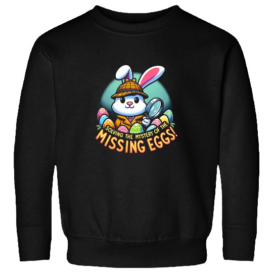 Easter Bunny Detective Tee Easter Egg Hunt Eggs Painting Sweatshirts