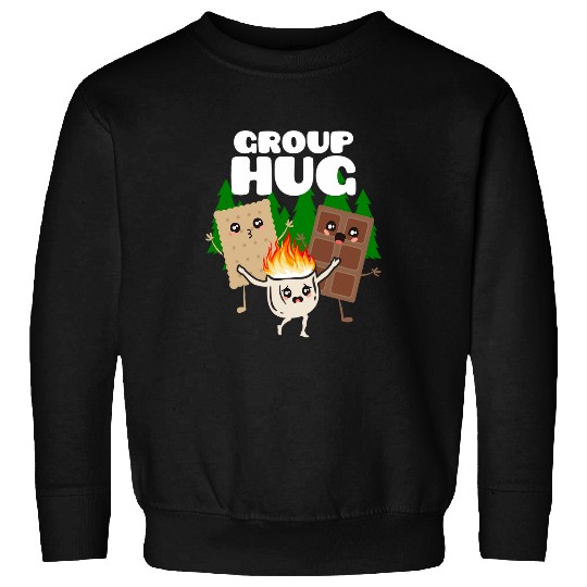 Group Hug Smores Marshmallow Chocolate Funny Camping Gift Sweatshirts