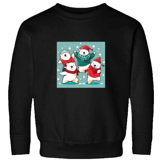 Bear Pet Polar Bear Dance Extravaganza Join the Festivities Sweatshirts