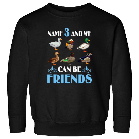 Duck Hunting Waterfowl Hunters Different Duck Species Farm Sweatshirts