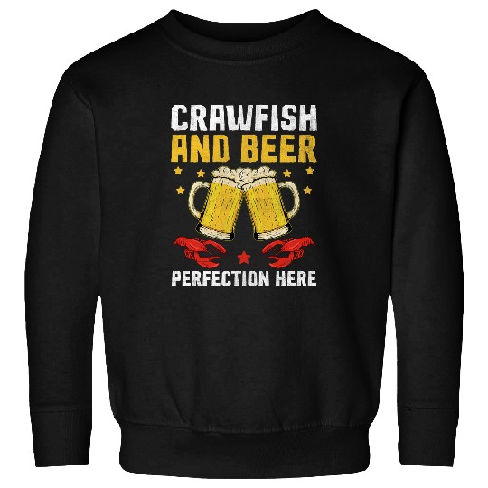 Beer Fun Cajun Crawfish Crayfish Boil Beer Drinking Beer Lover 13 Sweatshirts