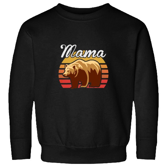 Bear Pet Retro Mama Bear As Boy Girl Matching Family Love Sweatshirts