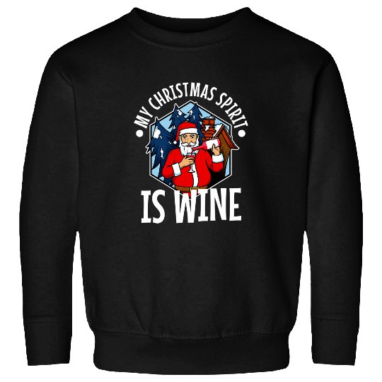 Wines Fun My christmas spirit is Wines 3 Sweatshirts