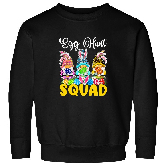 Egg Hunt Squad Gnomes Easter Day Bunny 1 Sweatshirts
