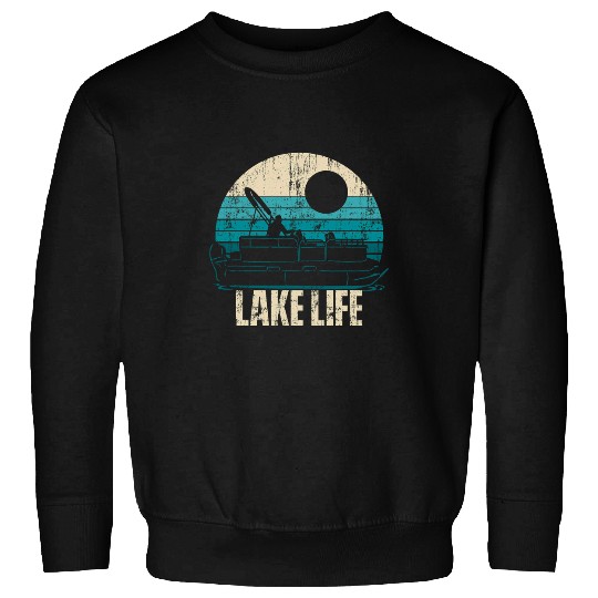 Pontoon Fun Lake Life Boating Pontoon Sweatshirts