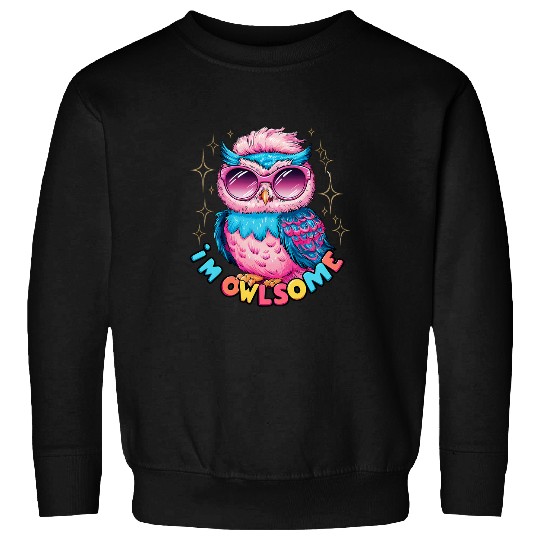 Owl Pet With Colorful Glasses For Barn Owl Lovers Sweatshirts