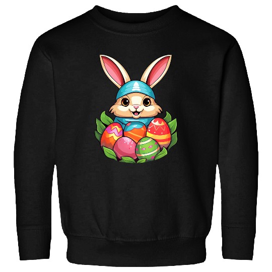 Easter Bunny Rabbit Easter Day Egg Hunting 1 Sweatshirts