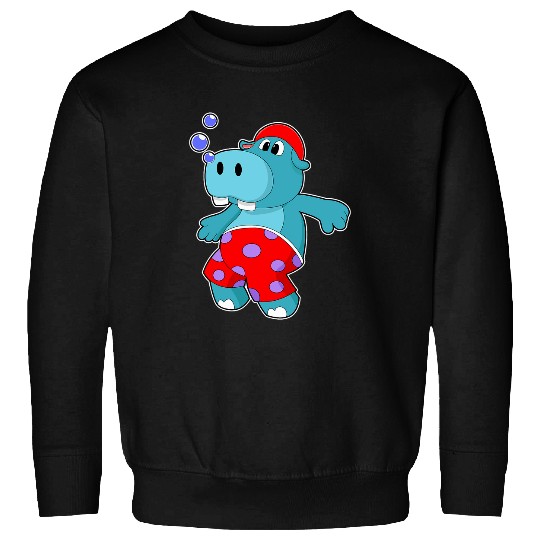 Hippo Pet Swimming Swim trunks Sweatshirts