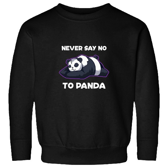 Panda Pet never Say No To Panda Wild Panda Bamboo Sweatshirts