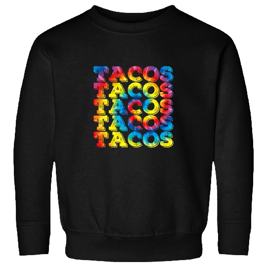 Retro Tacos vintages Tie Dye Taco Tuesday Mexican Tee Sweatshirts