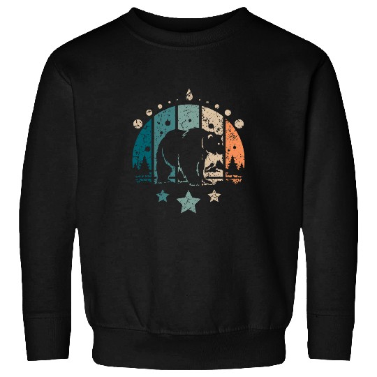 Bear Pet Retro vintages Forest Polar Bear Sweatshirts