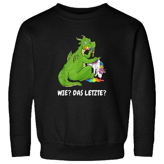Dragon Pet the last dragon eats unicorn Sweatshirts