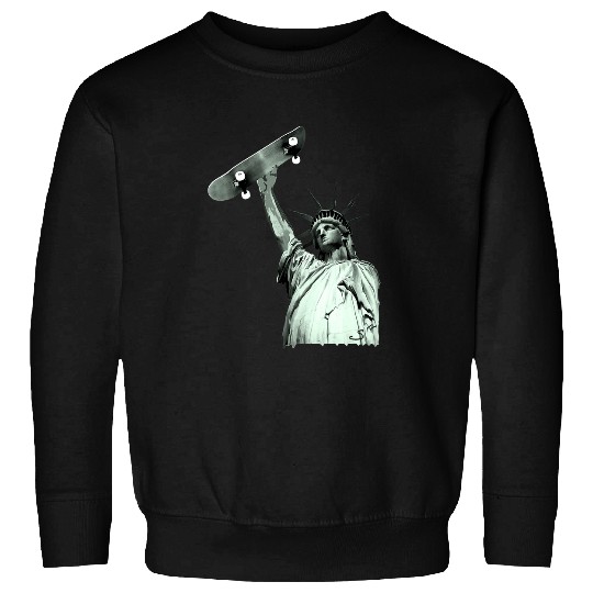 Skateboard Statue of Liberty Sweatshirts